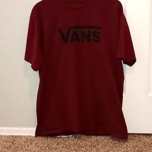 Vans newish burgundy tee